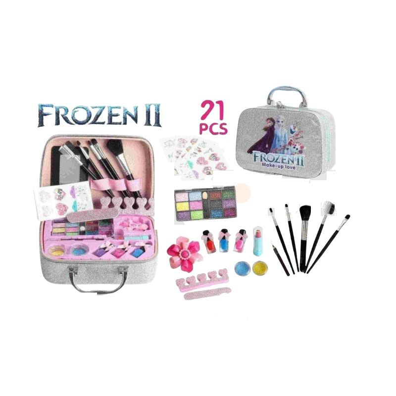 Maletín Escarcha Frozen – Set de Maquillaje Infantil (21 Piezas)