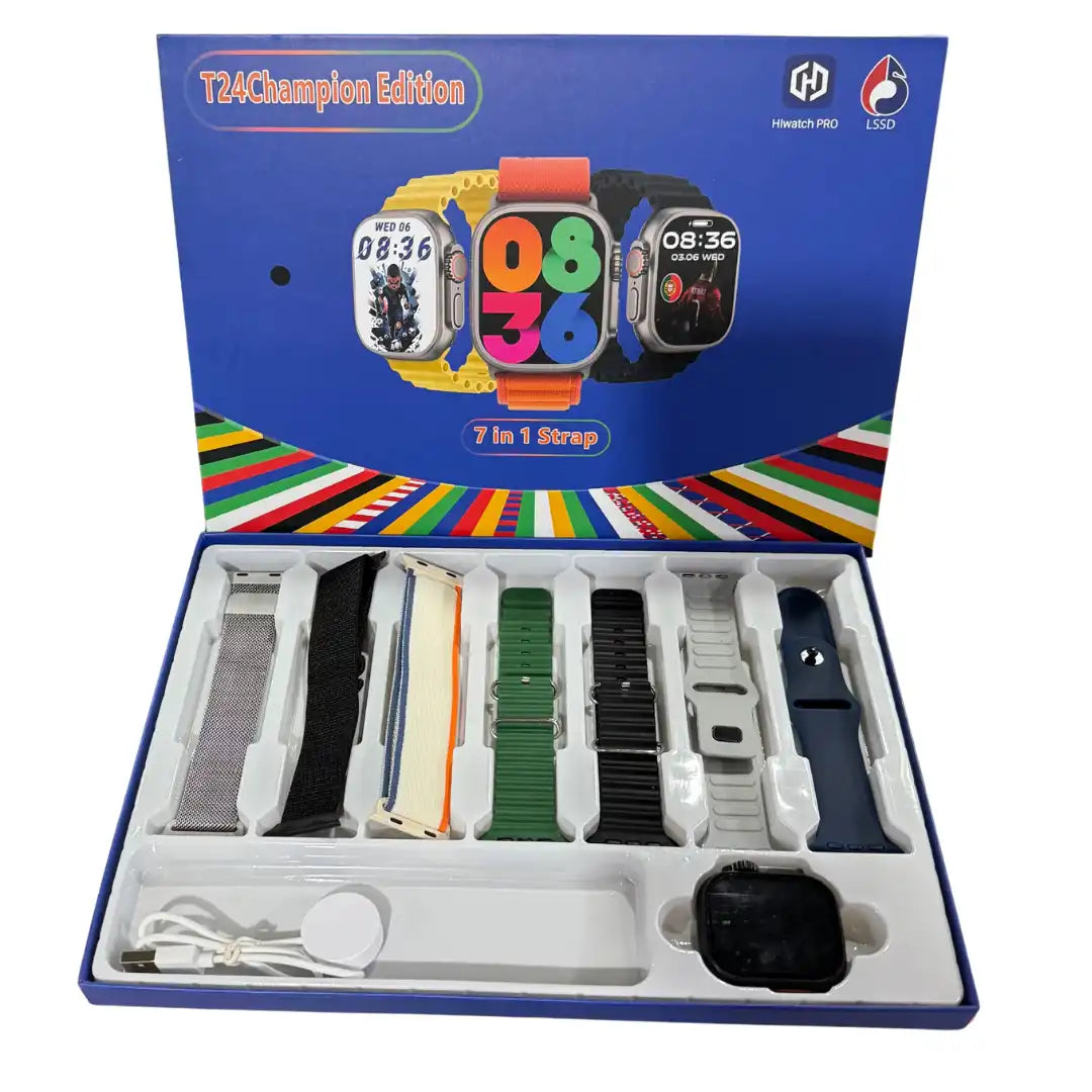 Reloj Inteligente Smartwatch con 7 Correas Intercambiables